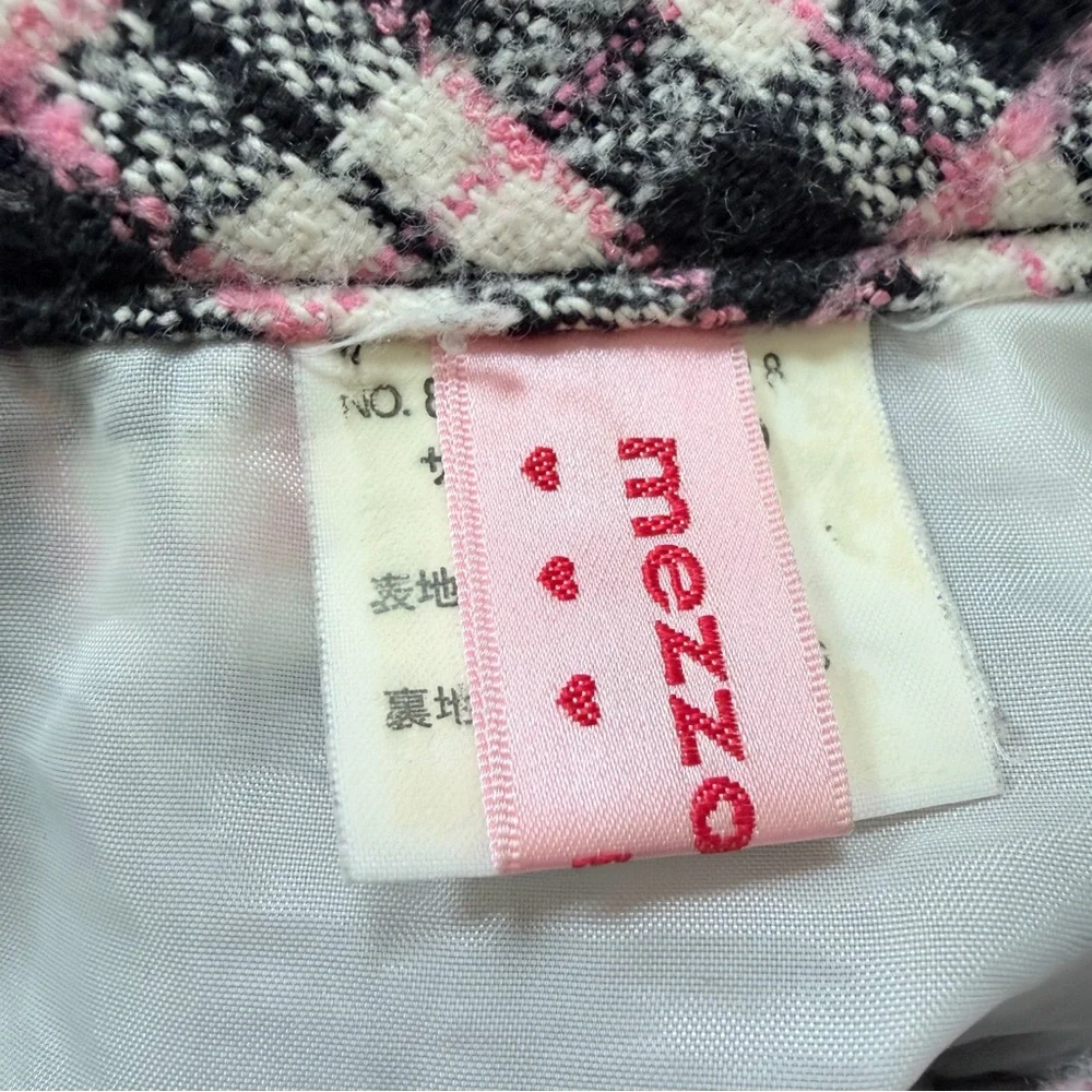 Mezzo Piano Skirt plaid bow pink  lace kawaii gal Jfashion jirai kei Liz Lisa